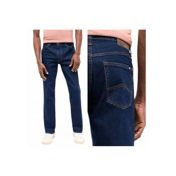 Blugi Barbati -  Tramper Straight - Straight Fit - Talie Medie - 5 Buzunare - Fermoar - Lungi - Bumbac - W32-L32 US - Albastru