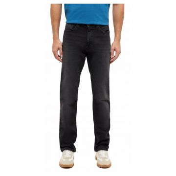 Blugi Barbati -  Vegas Slim - Slim Fit - Talie Medie - 5 Buzunare - Fermoar - Lungi - Bumbac - Negru - Negru