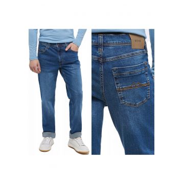 Blugi Barbati -  Washington - Slim Fit - Talie Medie - 5 Buzunare - Fermoar - Lungi - Bumbac - W34-L34 US - Albastru