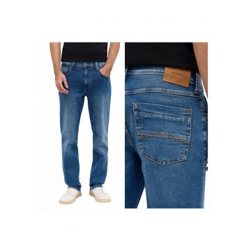 Blugi Barbati -  Washington Straight - Straight Fit - Talie Medie - 5 Buzunare - Fermoar - Lungi - Bumbac - W32-L32 US - Albastru