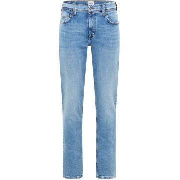 Blugi Barbati -  Washington Straight - Straight Fit - Talie Medie - 5 Buzunare - Fermoar - Lungi - Bumbac - W32-L32 US - Albastru