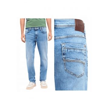 Blugi Barbati -  Washington Straight - Straight Fit - Talie Medie - 5 Buzunare - Fermoar - Lungi - Bumbac - W32-L32 US - Albastru