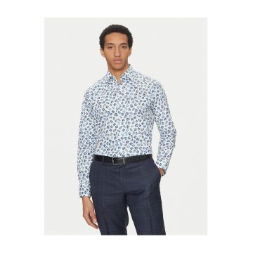 Camasa barbati -  albastru/ alb