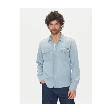 Camasa barbati  albastru - bumbac