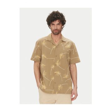 Camasa barbati  bej - bumbac