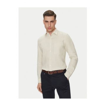 Camasa barbati  bej - bumbac