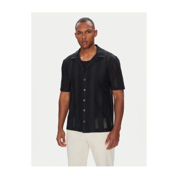 Camasa barbati  negru - bumbac -