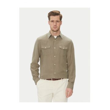 Camasa barbati  verde - bumbac
