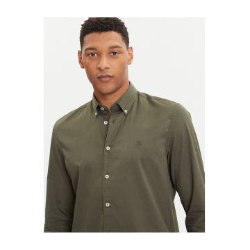 Camasa pentru barbati -  verde - bumbac