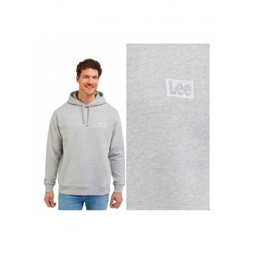 Hanorac Barbati -  Core Loose Hoodie - Regular Fit - Cu Gluga - 1 Buzunar - Maneci Lungi - Bumbac - Fara Inchidere - Gri - Grej
