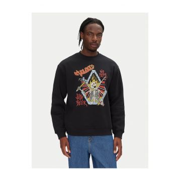 Hanorac barbati  negru cu print