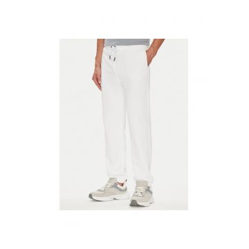 Pantaloni sport barbati  alb - de trening
