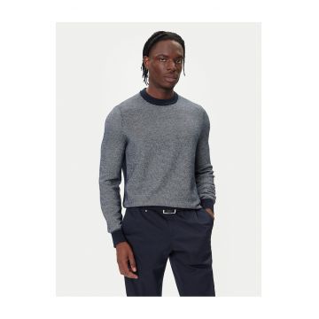 Pulover barbati  bleumarin - cu model