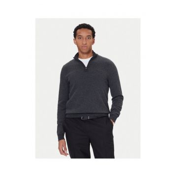 Pulover barbati cu guler  negru