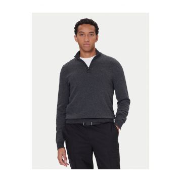 Pulover barbati cu guler  negru