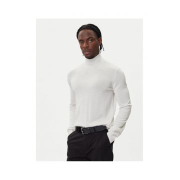 Pulover barbati  ecru - cu guler inalt