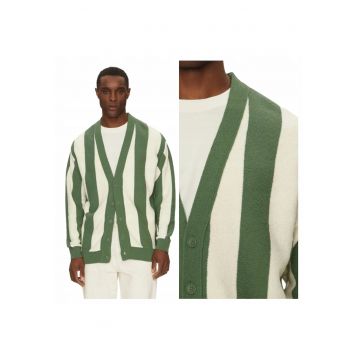 Pulover Barbati -  Edgar - Regular Fit - Cu Nasturi - Decolteu Rotund - Maneci Lungi - Fara Buzunare - Bumbac - M INTL - Multicolor