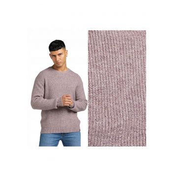 Pulover Barbati -  Lee Seasonal Crew - Regular Fit - Fara Inchidere - Decolteu Rotund - Maneci Lungi - Fara Buzunare - Bumbac - Mov - Violet
