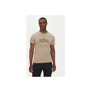 Tricou barbati  146506 - Bumbac - Bej - Bej