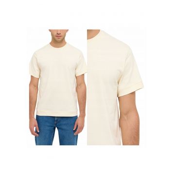 Tricou Barbati -  Allentown - Regular Fit - Maneca Scurta - Decolteu Rotund - Cu Logo - Bumbac - Design Clasic - M INTL - Alb