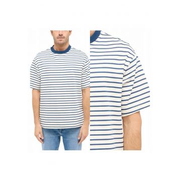 Tricou Barbati -  Allentown - Regular Fit - Maneca Scurta - Decolteu Rotund - Cu Logo - Bumbac - Design Clasic - M INTL - Alb