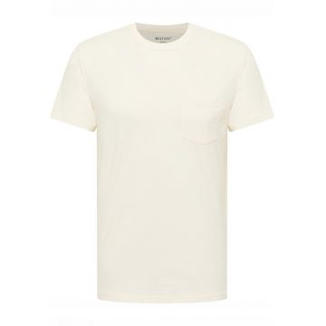 Tricou Barbati -  Amado - Regular Fit - Maneca Scurta - Decolteu Rotund - Cu Logo - Bumbac - Design Clasic - M INTL - Alb