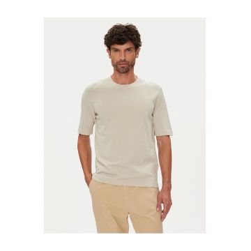 Tricou  barbati - bej - bumbac