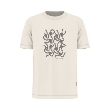 Tricou barbati  bej - bumbac