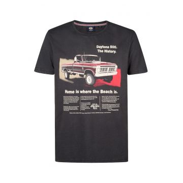 Tricou barbati -  negru - 100% bumbac organic - Negru