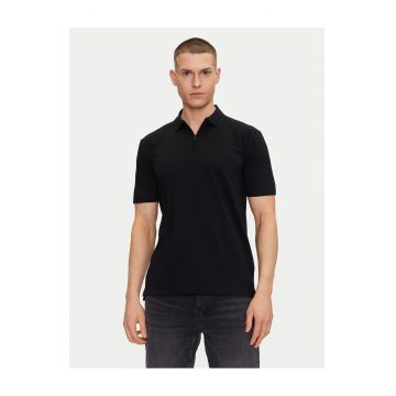 Tricou barbati  negru - bumbac - polo