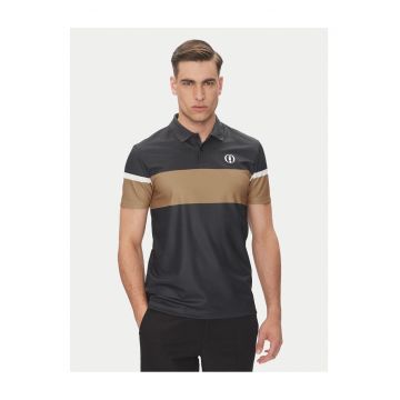 Tricou barbati  negru/maro - bumbac