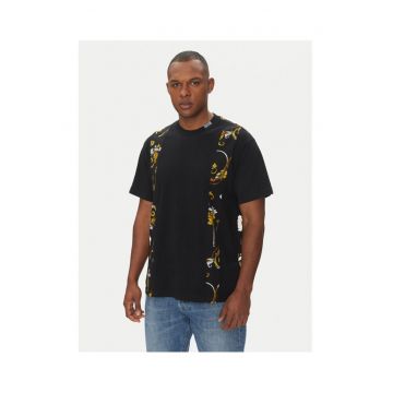 Tricou barbati Versace Jeans negru - bumbac