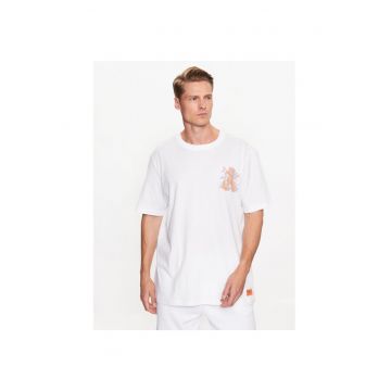 Tricou sport barbati  alb - bumbac -