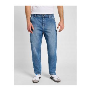 Blugi Barbati -  Carpenter - Straight Fit - Talie Medie - 5 Buzunare - Fermoar - Lungi - Bumbac - W31-L34 US - Albastru