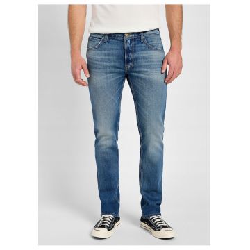 Blugi Barbati -  Daren Zip Fly - Slim Fit - Talie Joasa - 5 Buzunare - Fermoar - Lungi - Bumbac - W31-L32 US - Albastru