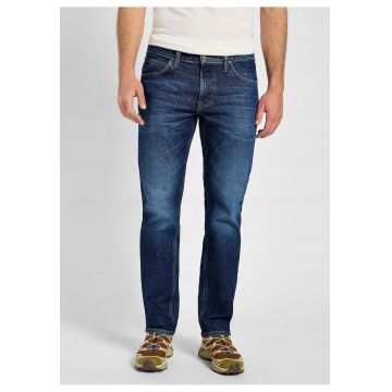 Blugi Barbati -  Daren Zip Fly - Slim Fit - Talie Medie - 5 Buzunare - Fermoar - Lungi - Bumbac - W33-L34 US - Albastru