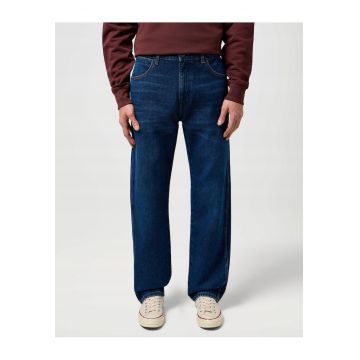 Blugi Barbati -  Frontier - Loose Fit - Talie Medie - 5 Buzunare - Fermoar - Lungi - Bumbac - W36-L32 US - Albastru