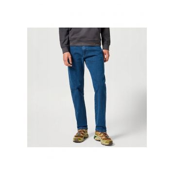 Blugi Barbati -  Frontier - Straight Fit - Talie Medie - 5 Buzunare - Fermoar - Lungi - Bumbac - W36-L30 US - Albastru