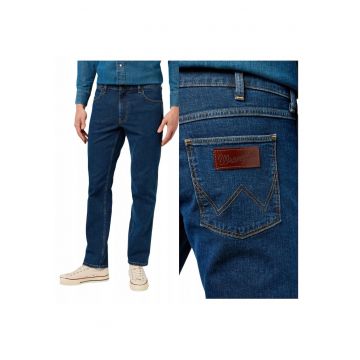 Blugi Barbati -  Greensboro - Straight Fit - Talie Medie - 5 Buzunare - Fermoar - Lungi - Bumbac - W31-L30 US - Albastru