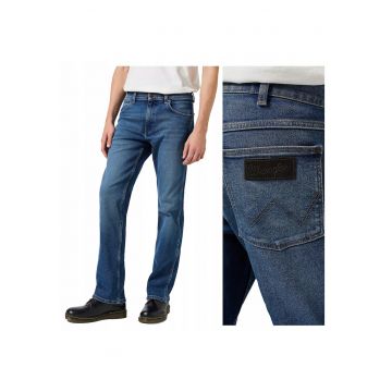 Blugi Barbati -  Horizon - Bootcut - Talie Medie - 5 Buzunare - Fermoar - Lungi - Bumbac - W34-L30 US - Albastru