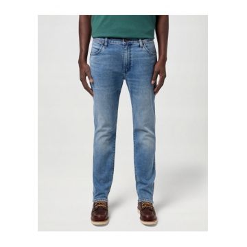 Blugi Barbati -  Larston - Slim Fit - Talie Joasa - 5 Buzunare - Fermoar - Lungi - Bumbac - W30-L34 US - Albastru