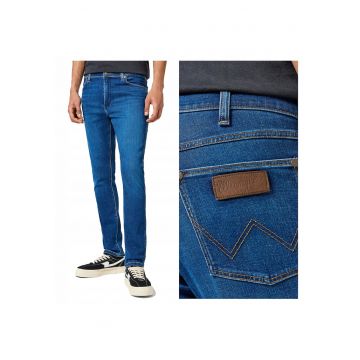 Blugi Barbati -  Larston - Slim Fit - Talie Medie - 5 Buzunare - Fermoar - Lungi - Bumbac - W31-L34 US - Albastru