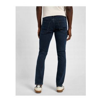 Blugi Barbati -  Luke - Skinny Fit - Talie Medie - 5 Buzunare - Fermoar - Lungi - Bumbac - Albastru - Albastru