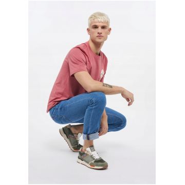 Blugi Barbati -  Oregon Tapered - Slim Fit - Talie Joasa - 5 Budqfqunare - Fermoar - Lungi - Bumbac - Albastru - Albastru