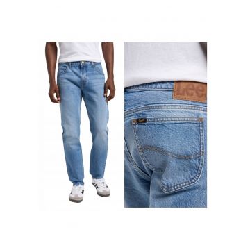 Blugi Barbati -  Rider - Slim Fit - Talie Medie - 5 Buzunare - Fermoar - Lungi - Bumbac - W31-L34 US - Albastru