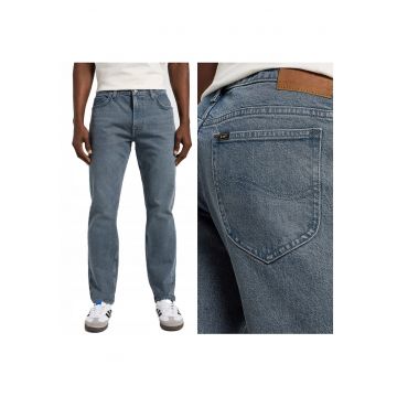 Blugi Barbati -  Rider - Slim Fit - Talie Medie - 5 Buzunare - Fermoar - Lungi - Bumbac - W38-L32 US - Gri