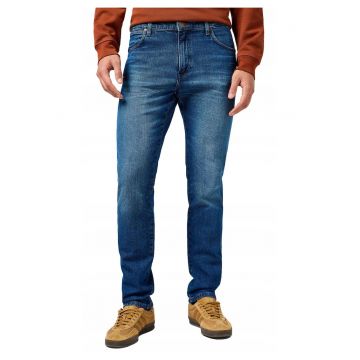 Blugi Barbati -  River - Slim Fit - Talie Medie - 5 Buzunare - Fermoar - Lungi - Bumbac - W33-L34 US - Albastru