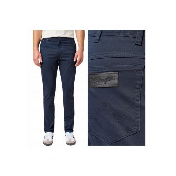 Blugi Barbati -  Texas Slim - Slim Fit - Talie Medie - 5 Buzunare - Fermoar - Lungi - Bumbac - W30-L32 US - Albastru