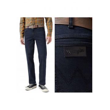 Blugi Barbati -  Texas - Straight Fit - Talie Medie - 5 Buzunare - Fermoar - Lungi - Bumbac - W34-L34 US - Albastru