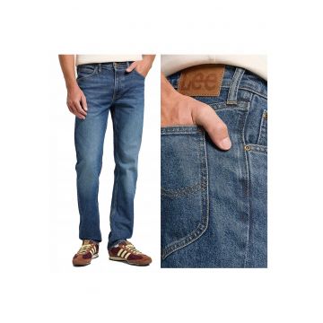 Blugi  Daren Zip Fly pentru Barbati - Albastru